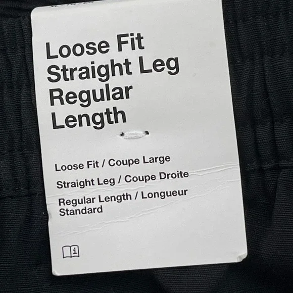 Nike Cargo Pants Mens XL Black Loose Fit Straight Leg Ripstop NWT - Picture 9 of 13